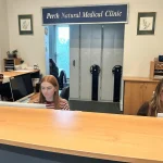 Reception desk at Perth Natural Medical Clinic, Highgate